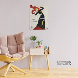 "Artery8 Toulouse Lautrec Can Can Dancer Jane Avril Canvas Wall Art Print - Size: W18"" x H24""" - thumbnail 3