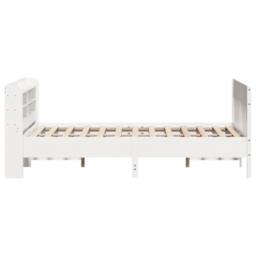 Berkfield Home Decorative Bed Frame without Mattress White 135x190 cm Double Sol - thumbnail 5