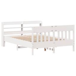 Berkfield Home Decorative Bed Frame without Mattress White 135x190 cm Double Sol - thumbnail 1