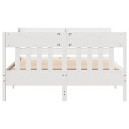 Berkfield Home Decorative Bed Frame without Mattress White 135x190 cm Double Sol - thumbnail 4
