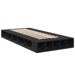Berkfield Home Durable Bed Frame without Mattress Black 90x190 cm Single - thumbnail 1