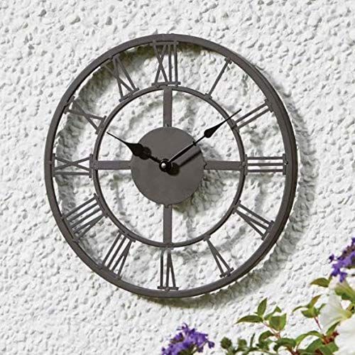 Marco Paul 35cm Skeleton Wall Clock Indoors & Outdoors in Grey - image 1
