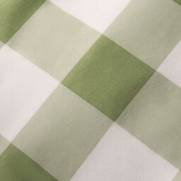 OHS Gingham Reversible Bedding Set Duvet Cover with Pillowcase in Light Green - Size: Single - thumbnail 7