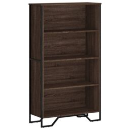 Berkfield Home Bookcase Brown Oak 80x31x137.5 cm Engineered Wood - thumbnail 2