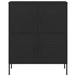 Berkfield Home Storage Cabinet Black 80x35x101.5 cm Steel - thumbnail 3