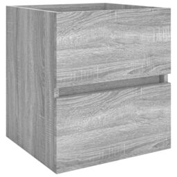Berkfield Home Sink Cabinet Grey Sonoma 41x38.5x45 cm Engineered Wood - thumbnail 2