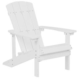 Wyld and Coco White Plastic Wood Chair and Footstool Weatherproof - thumbnail 3