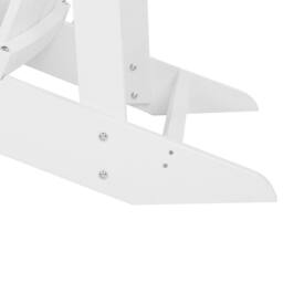Wyld and Coco White Plastic Wood Chair and Footstool Weatherproof - thumbnail 9