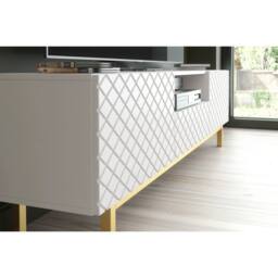 Creative Furniture Diamond Luxe TV Unit 180cm - White - thumbnail 4