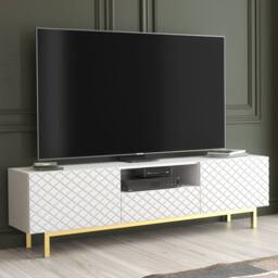 Creative Furniture Diamond Luxe TV Unit 180cm - White - thumbnail 5