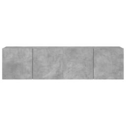 Berkfield Home TV Cabinets Wall-mounted 2 pcs Concrete Grey 80x30x41 cm - Size: 80 x 30 x 41 cm - thumbnail 7