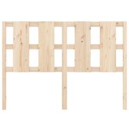 Berkfield Home Bed Headboard 140.5x4x100 cm Solid Wood Pine in Brown - thumbnail 4