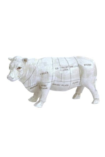KDMD Ceramic Cow Ornament 29cm in White - image 1