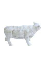 KDMD Ceramic Cow Ornament 29cm in White - thumbnail 2