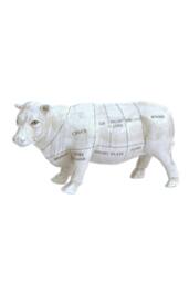 KDMD Ceramic Cow Ornament 29cm in White - thumbnail 1