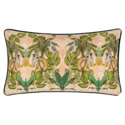 Wylder Tropics Valera Korba Monkey Tropical Cushion - Size: 30 cm x 50 cm - thumbnail 1