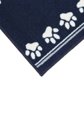 JVL Pet Mat Machine Washable 40 x 70 cm Paw Print in Dark Navy - Size: 40 cm x 70 cm - thumbnail 4