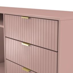 Ready Assembled 2 U Bexley 6 Drawer Sideboard (Ready Assembled) in Dusty Pink - thumbnail 5