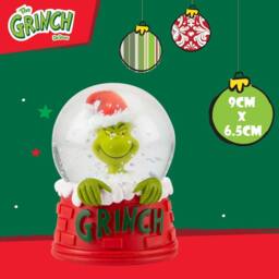 VFM e-Store Grinch Christmas Snow Globe Festive Ornament Gift 9cm x 6.5cm Red X 1 - Size: 9 cm x 6.5 cm - thumbnail 2