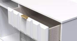 Ready Assembled 2 U Metro 6 Drawer Sideboard (Ready Assembled) in White - Size: Large - thumbnail 5