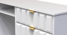 Ready Assembled 2 U Metro 6 Drawer Sideboard (Ready Assembled) in White - Size: Large - thumbnail 4