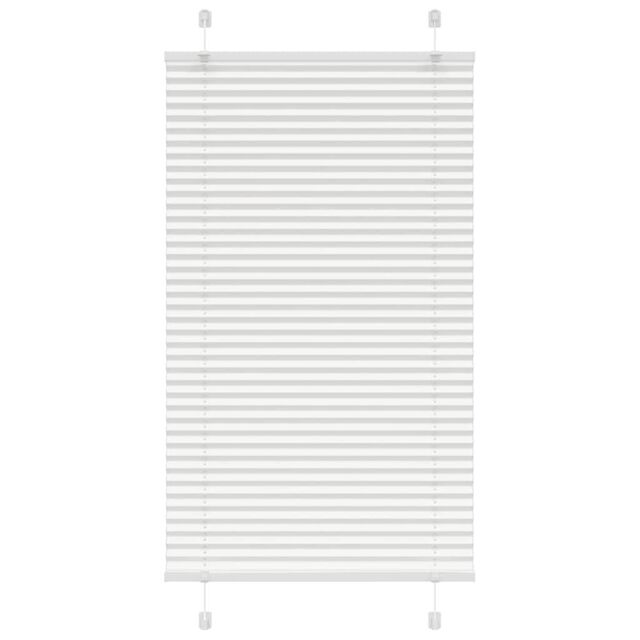Berkfield Home Pleated Blind White 70x100 cm Fabric Width 69.4 cm Polyester - image 1