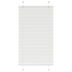 Berkfield Home Pleated Blind White 70x100 cm Fabric Width 69.4 cm Polyester - thumbnail 1