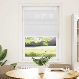 Berkfield Home Pleated Blind White 70x100 cm Fabric Width 69.4 cm Polyester - thumbnail 2