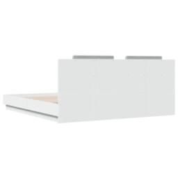 Berkfield Home Bed Frame with LED without Mattress White 160x200 cm - thumbnail 8