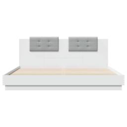 Berkfield Home Bed Frame with LED without Mattress White 160x200 cm - thumbnail 6