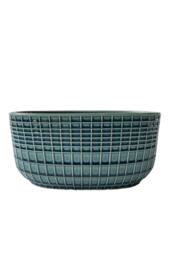 KDMD Hortus Blue Green Braga Pot 13cm H x 27cm L x 13cm W - Size: 27 cm L x 13 cm W