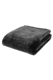 Catherine Lansfield 'Raschel Velvet Touch' Blanket Throw in Black - Size: 130 cm x 170 cm - thumbnail 4