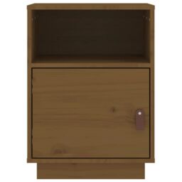 Berkfield Home Bedside Cabinet Honey Brown 40x34x55 cm Solid Wood Pine - Size: 40 x 34 x 55 cm - thumbnail 6