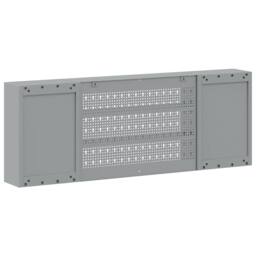 Berkfield Home Tool Cabinet Wall-Mounted with Pegboard Black 150x20x55 cm Steel - Size: 150 x 20 x 55 cm - thumbnail 6