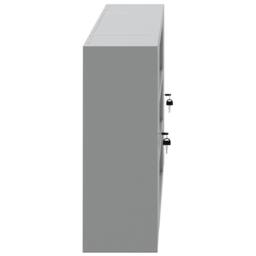 Berkfield Home Tool Cabinet Wall-Mounted with Pegboard Black 150x20x55 cm Steel - Size: 150 x 20 x 55 cm - thumbnail 8