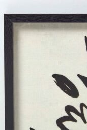 Homescapes Set of 2 Black Linen Flower Wall Art - thumbnail 4
