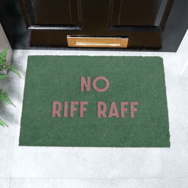 Artsy Mats No Riff Raff Doormat (60 x 40cm) in Brown - Size: 40 cm x 60 cm - image 1
