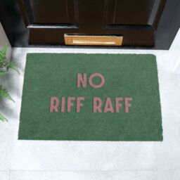 Artsy Mats No Riff Raff Doormat (60 x 40cm) in Brown - Size: 40 cm x 60 cm - thumbnail 1