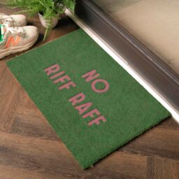 Artsy Mats No Riff Raff Doormat (60 x 40cm) in Brown - Size: 40 cm x 60 cm - thumbnail 2