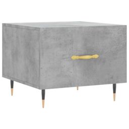 Berkfield Home Coffee Table Concrete Grey 50x50x40 cm Engineered Wood - Size: 50 x 50 x 40 cm - thumbnail 2