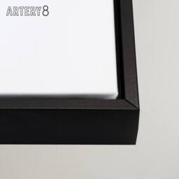 "Artery8 Oriental Style Flower Pattern Framed Canvas Wall Art Print Eugene Seguy - Size: W12"" x H16""" - thumbnail 5