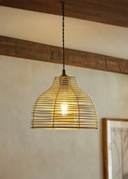 ValueLights Lobster Pot Style Ceiling Pendant Light Lamp Shade in Cream