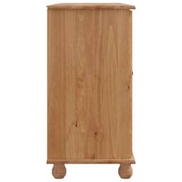 "Berkfield Home Sideboard ""ASKIM"" 133, 5x40x79 cm Solid Wood Pine in Brown - Size: 5 x 40 x 79 cm" - thumbnail 7