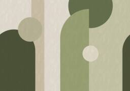 Superfresco Easy Curve & Arch Geo Green Print To Order 3m x 2.8m Mural - thumbnail 2
