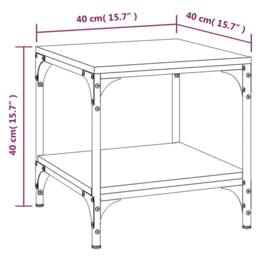 Berkfield Home Side Table Black 40x40x40 cm Engineered Wood - Size: 40 x 40 x 40 cm - thumbnail 8