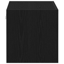 Berkfield Home Wall Cabinet Black Oak 80x39x40 cm Engineered Wood - Size: 80 x 39 x 40 cm - thumbnail 7
