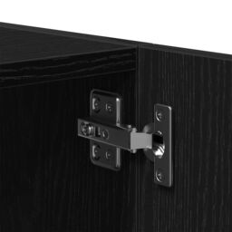Berkfield Home Wall Cabinet Black Oak 80x39x40 cm Engineered Wood - Size: 80 x 39 x 40 cm - thumbnail 9