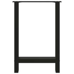 Berkfield Home Modern Coffee Table Legs Black 2 pcs 60x(72-73) cm Steel - thumbnail 5