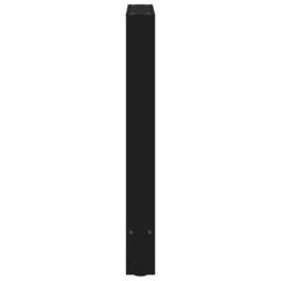 Berkfield Home Modern Coffee Table Legs Black 2 pcs 60x(72-73) cm Steel - thumbnail 6