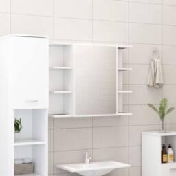 Berkfield Home 3 Piece Bathroom Furniture Set White Engineered Wood - thumbnail 4